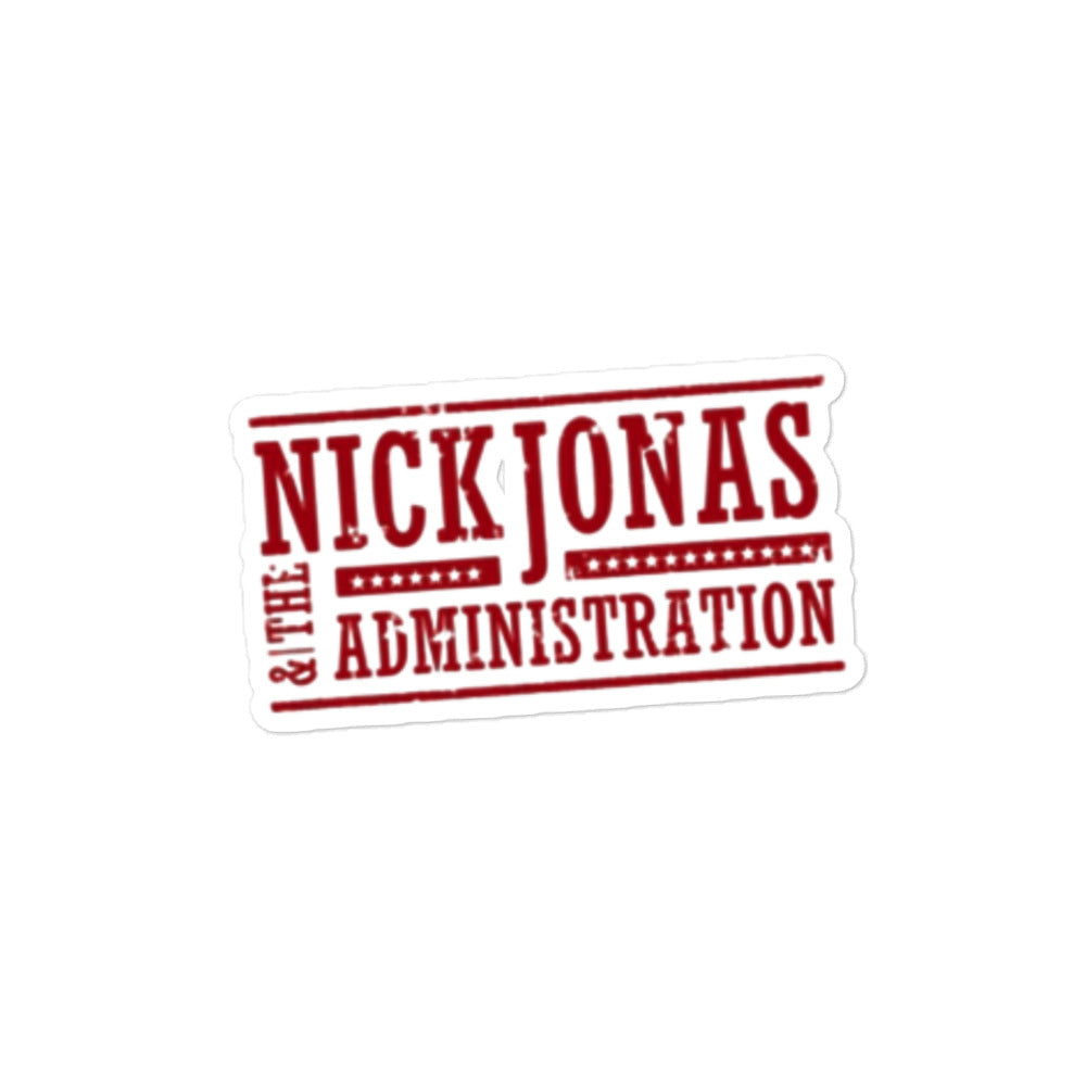 Nick Jonas & The Administration® - Bubble-free stickers